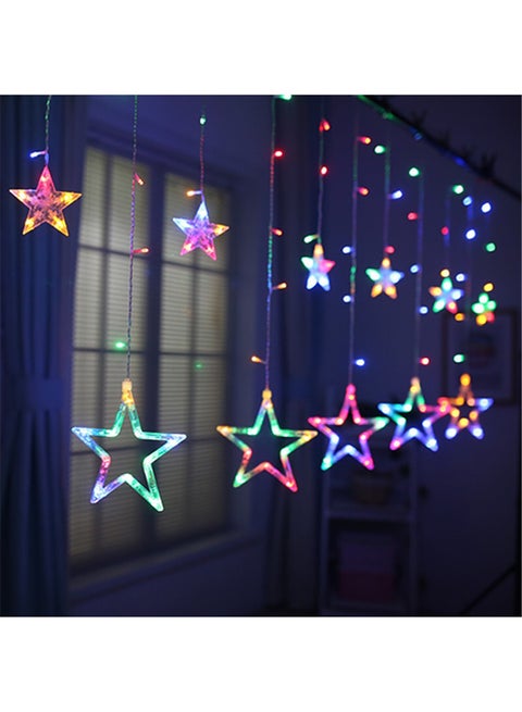 Set Of 9 LED Fairy String Star Decorative Lights Multicolour 3meter