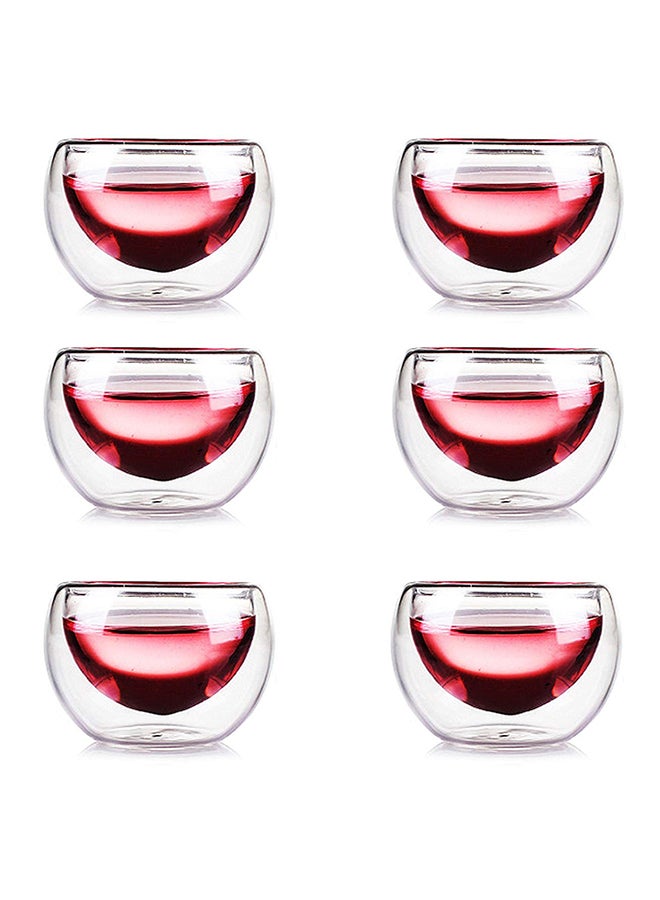Goldedge - 9-Piece Tea Set With Burner Clear 600ml - Image 1