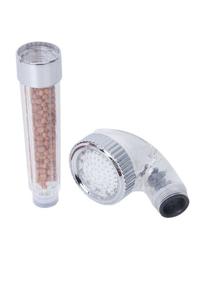 YupFun - LED Shower Head Silver/Clear 22cm - Image 1