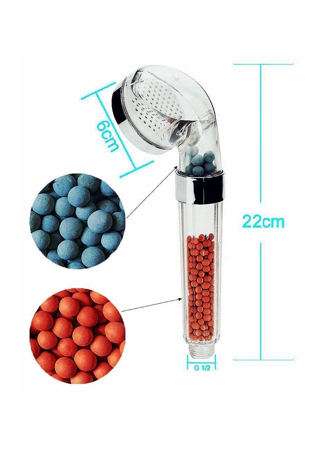 YupFun - LED Shower Head Silver/Clear 22cm - Image 1