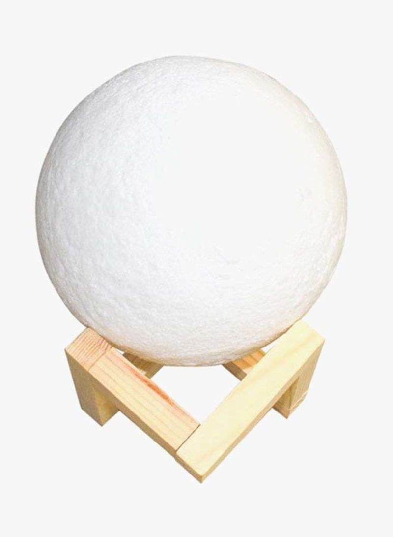 مصباح طاولة على شكل قمر 3D أبيض 8سم  - Image 3