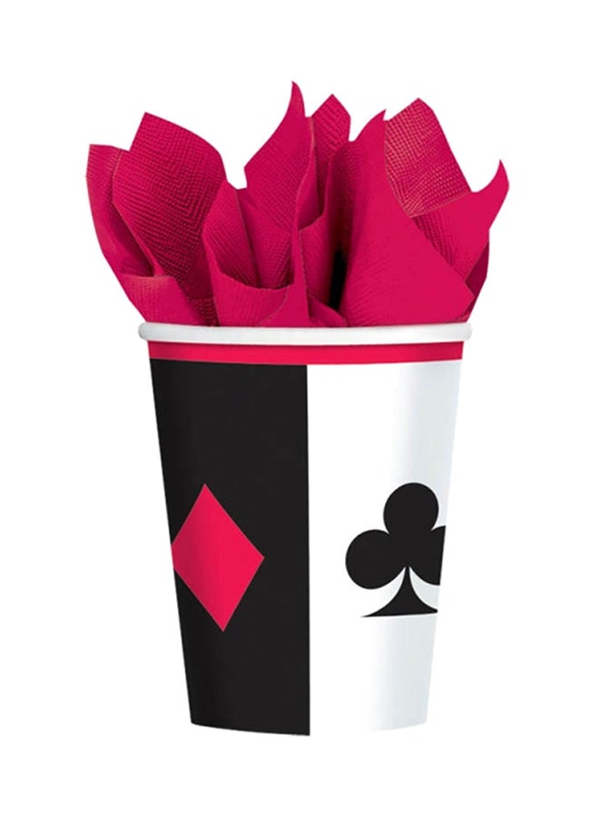 Amscan 8-Piece Place Your Bet Cup Set 266ml