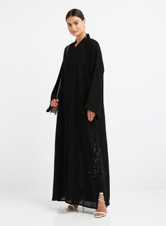 Sequin Designed Abaya Black