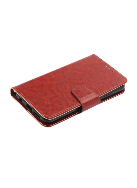 Flip Case Cover For Huawei Nova 3e Brown