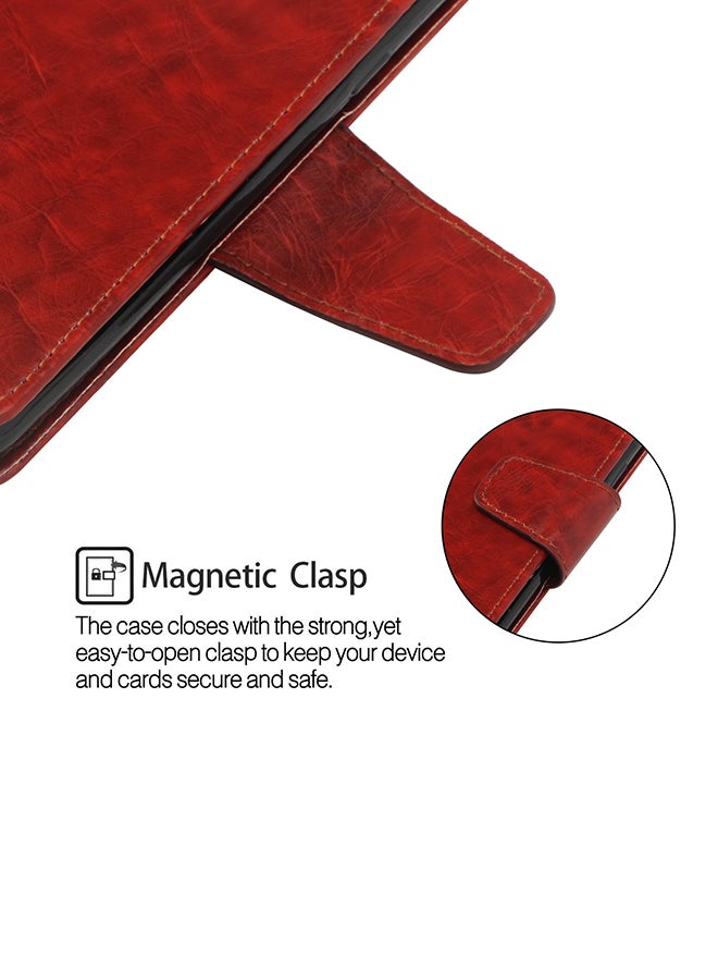 Flip Case Cover For Huawei Nova 3e Brown