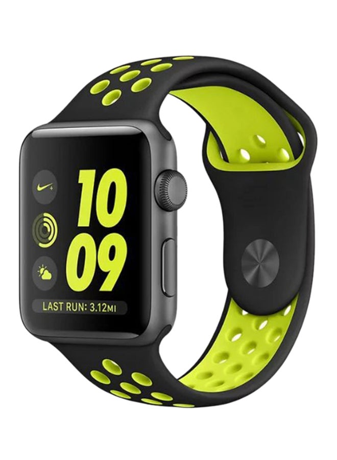 Generic - Replacement Band For Apple Watch Series 1/2/3 Nike Plus 42mm Yellow/Black - Image 1