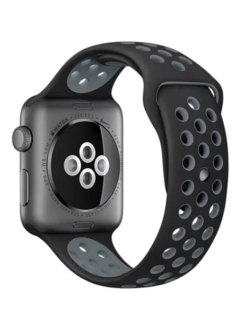 Replacement Band For Apple Watch Series 1/2/3 Nike Plus 42mm Grey/Black