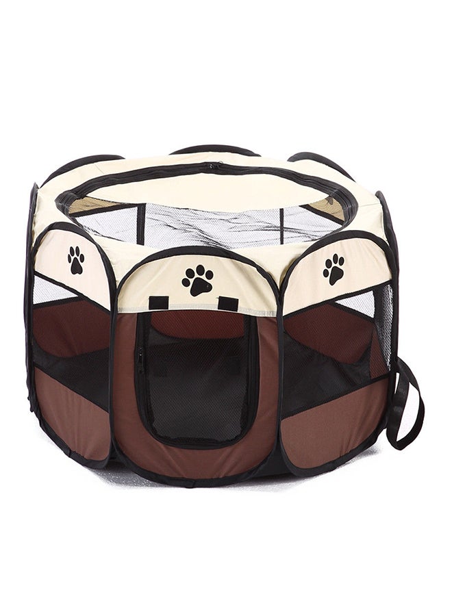 UNIVERSAL Portable Folding Pet Cage Brown 91x91x58centimeter  - Image 2