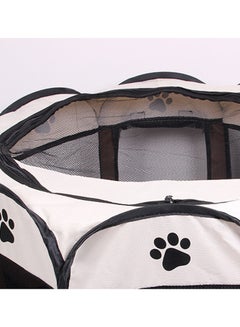 UNIVERSAL Portable Folding Pet Cage Brown 91x91x58centimeter  - Image 4
