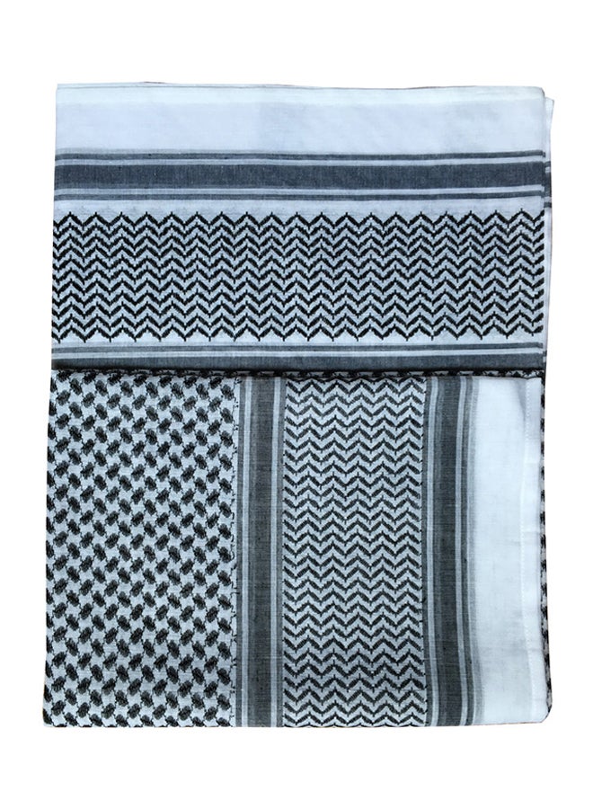 Generic Polyester Headscarf Black/White  - Image 1