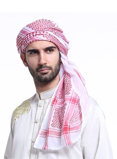 Generic Polyester Headscarf Red/White  - Image 3
