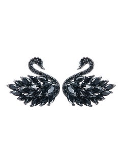 925 Sterling Silver Swan Earrings