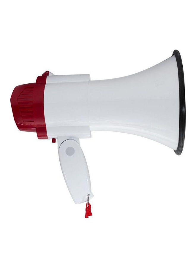 Uni-Tex - Many Function Folding Portable Megaphone White/Red/Black - Image 1