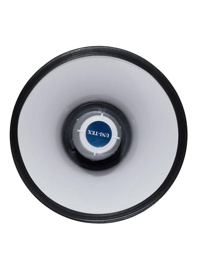 Uni-Tex - Many Function Folding Portable Megaphone White/Red/Black - Image 1