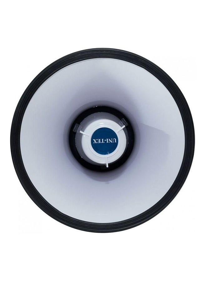 Uni-Tex Many Function Folding Portable Megaphone White/Red/Black - Image 2