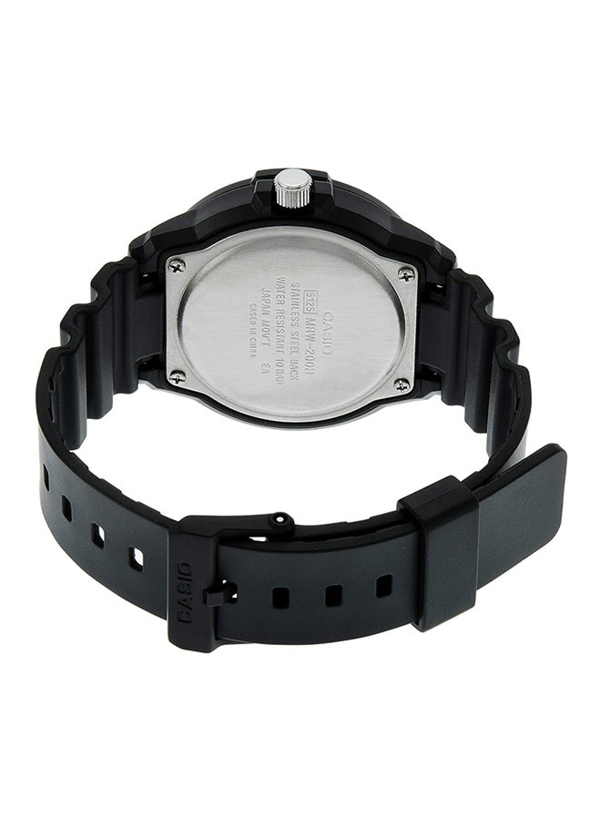 CASIO Men's Water Resistant Analog Watch MRW200H-1B2V - 45 mm - Black - Image 2