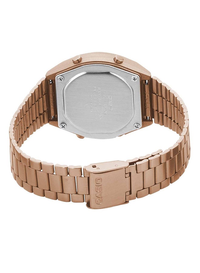 CASIO Women's Water Resistant Stainless Steel Digital Watch B640WC-5A - 35 mm - Rose Gold - Image 2