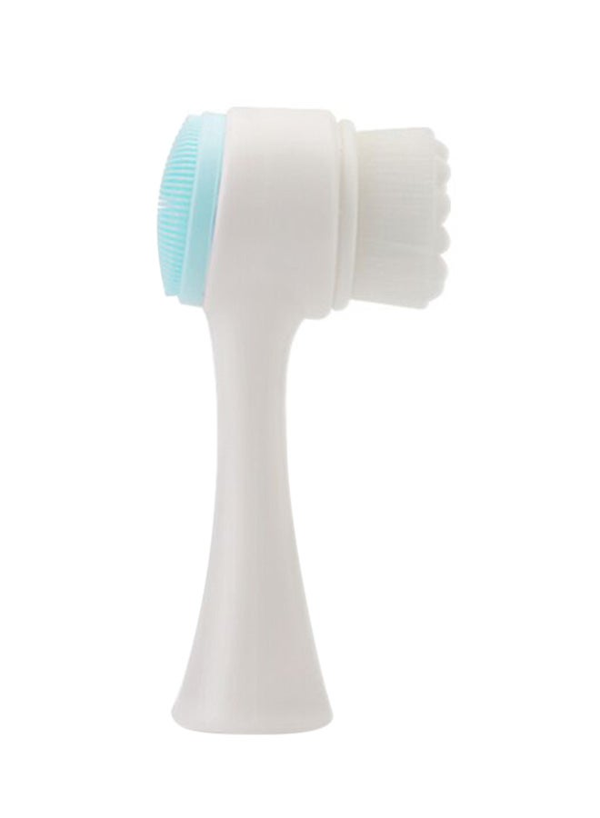 Generic 2 In 1 Facial Cleansing And Exfoliating Brush Blue/White 