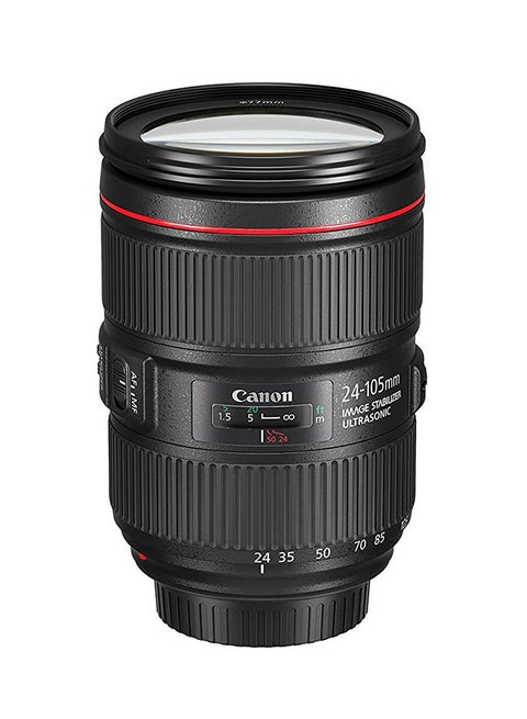 EF 24-105mm f/4L IS II USM Telephoto Camera Lens Black