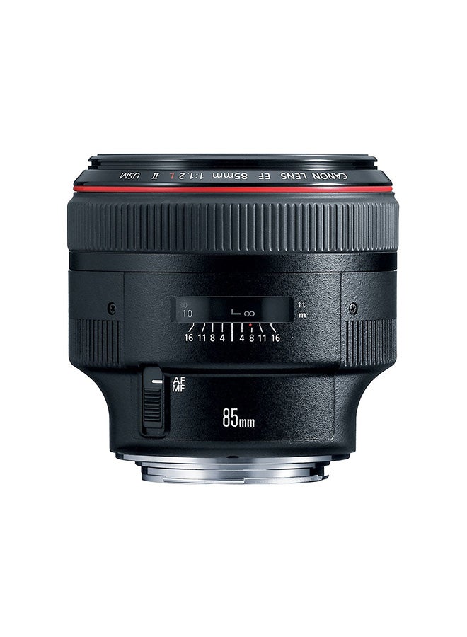 Canon - EF 85mm f/1.2L II USM Telephoto Lens For DSLR Camera Black - Image 1