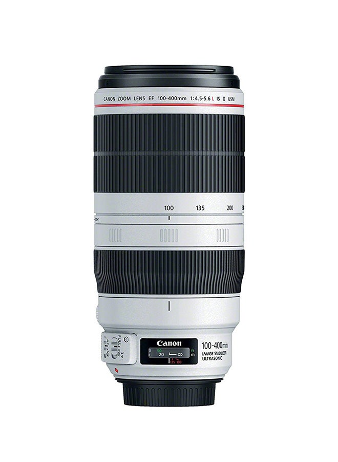Canon - EF 100-400mm f/4.5-5.6L IS II USM Telephoto Lens For Canon White/Black - Image 1