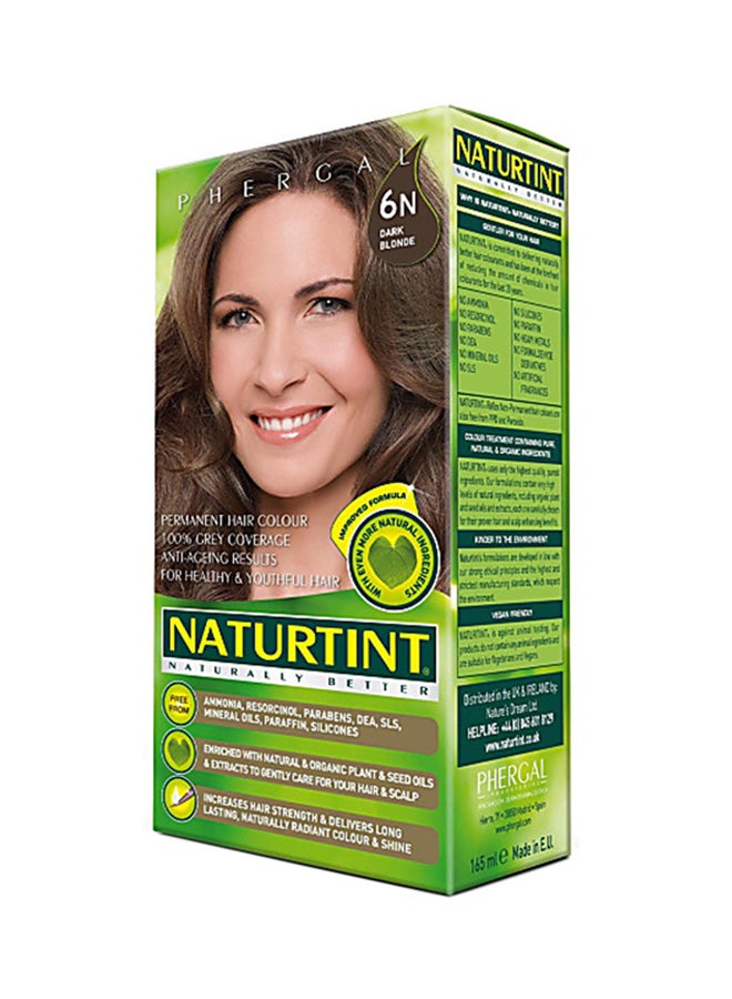 NATURTINT Permanent Hair Colour 6N-Dark Blonde 165ml  - Image 1