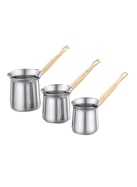 Rosanna Coffee Pot Set Silver/Beige