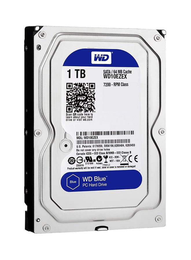 WD - Blue PC SATA Internal Hard Drive Silver - Image 1