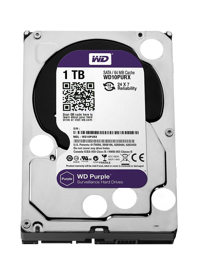 WD - Sata Internal Hard Drive Silver/Black/Purple - Image 1
