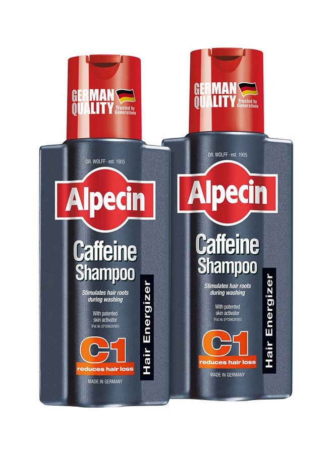Alpecin Pack of Two C1 Caffeine Shampoo 500ml  - Image 1