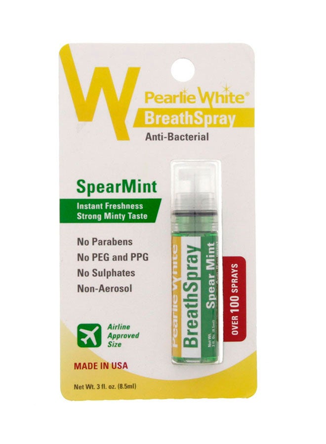 Pearlie White Breath Spray - Spear Mint 8.5ml