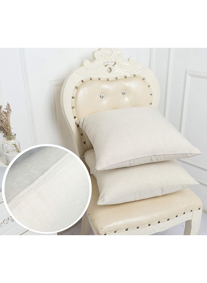 Decorative Pillow Cover Cotton Beige 18x18inch  - Image 4