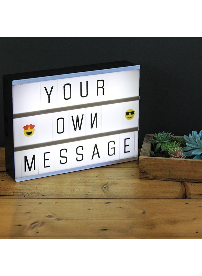 Generic - DIY LED  Light Box With Letter Cards White 29.7x5x 21.7cm - Image 1