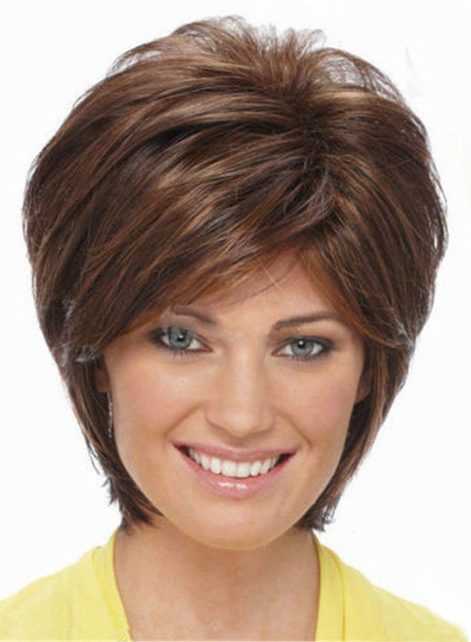 Generic Short Hair Wig Brown 190grams 