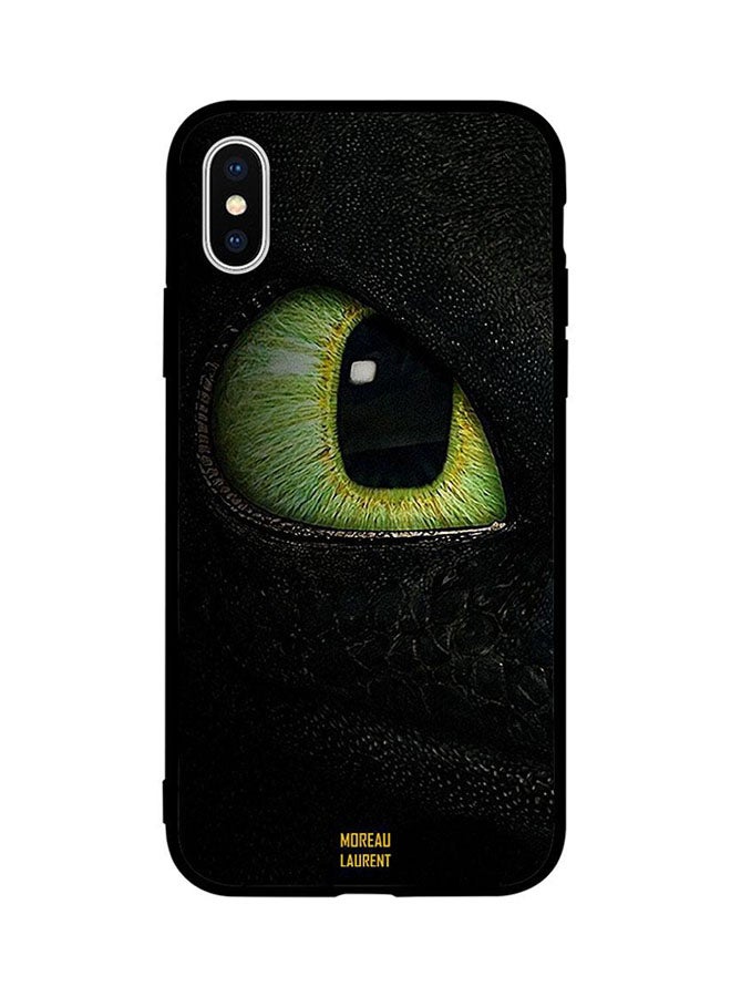 Moreau Laurent Protective Case Cover For Apple iPhone XS Max Green Cat Eye