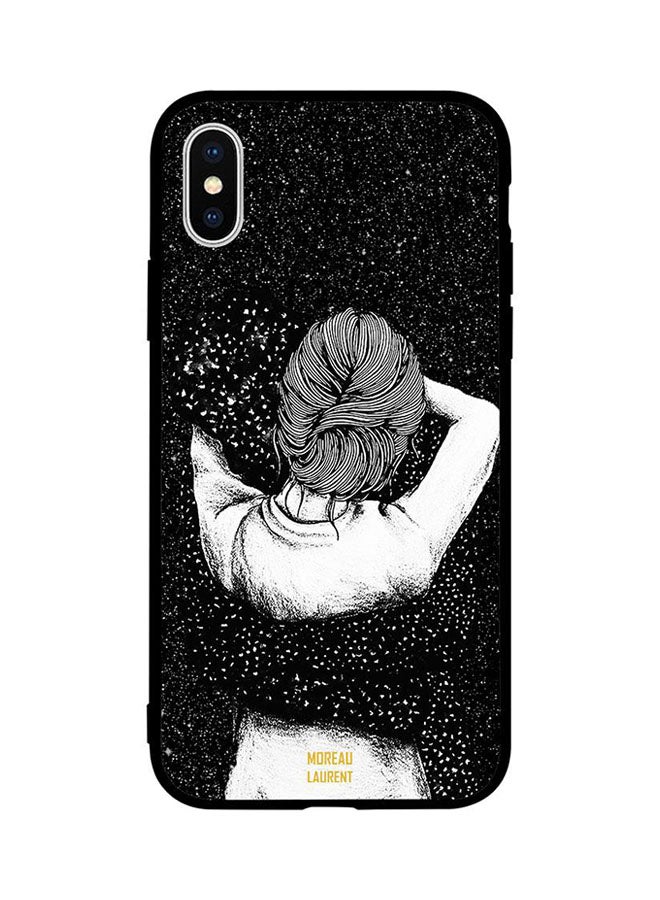 Protective Case Cover For Apple iPhone XS Max Night Imagination Of Doodle Girl