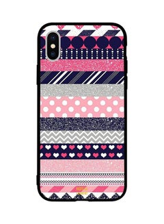 Protective Case Cover For Apple iPhone XS Pink Pattern
