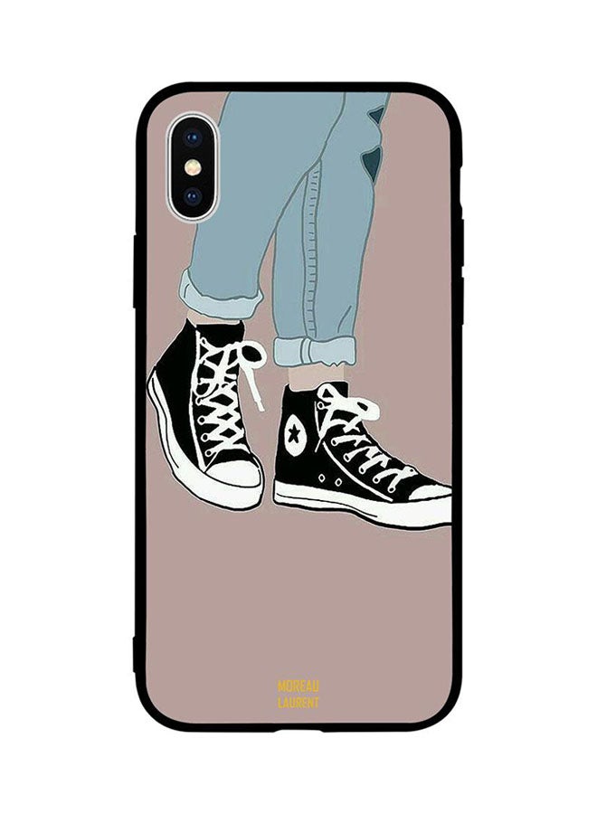 Moreau Laurent Skin Case Cover -for Apple iPhone X Canvas Shoes Canvas Shoes