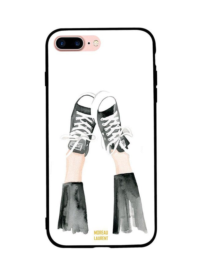 Moreau Laurent Skin Case Cover -for Apple iPhone 8 Plus Black And White Shoes Black And White Shoes
