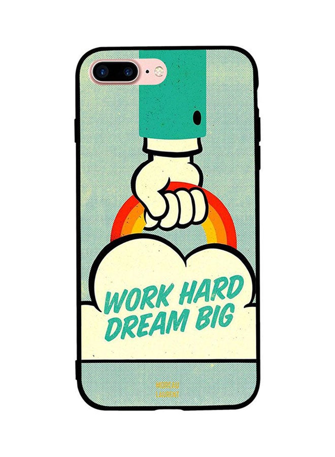 Moreau Laurent Skin Case Cover -for Apple iPhone 8 Plus Work Hard Dream Big Work Hard Dream Big