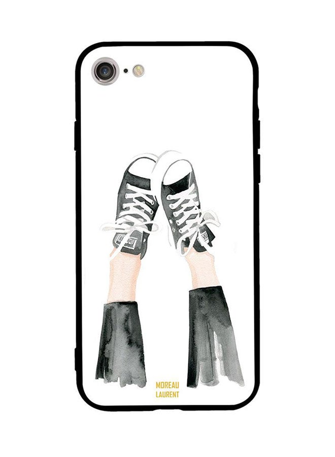 Moreau Laurent Skin Case Cover -for Apple iPhone 7 Black And White Shoes Black And White Shoes