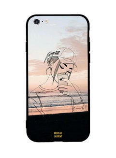 Protective Case Cover For Apple iPhone 6 Plus Doodle Cap Girl Making Selfie