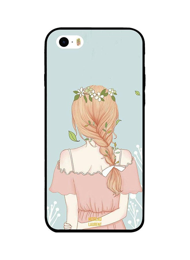 Moreau Laurent Protective Case Cover For Apple iPhone 5S Standing Girl Looking Cute