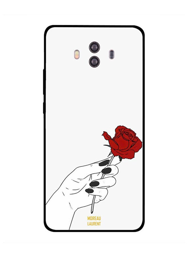 Skin Case Cover -for Huawei Mate 10 Holding Red Flower In Hand Holding Red Flower In Hand