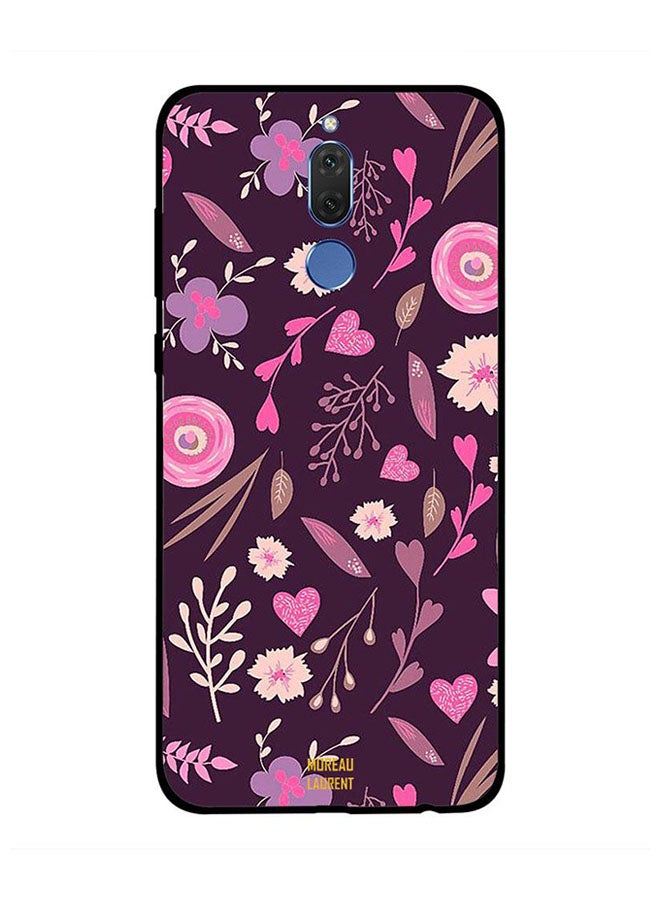 Skin Case Cover -for Huawei Mate 10 Lite Purple Floral Purple Floral