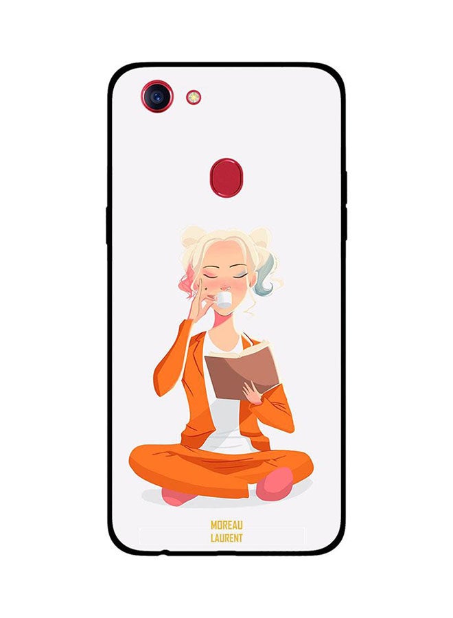 Moreau Laurent Protective Case Cover For Oppo F5 Reading And Drinking Tea