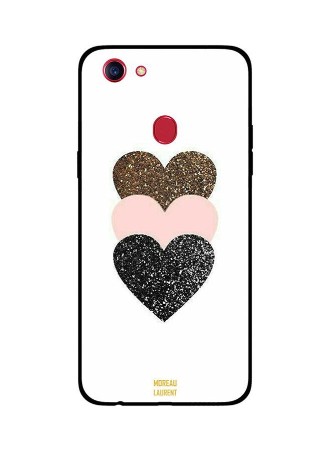 Moreau Laurent Protective Case Cover For Oppo F5 Sparkle Hearts 