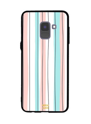 Protective Case Cover For Samsung Galaxy A8 Plus Pattern of Black Lines - v1539779516/N19056123A_1