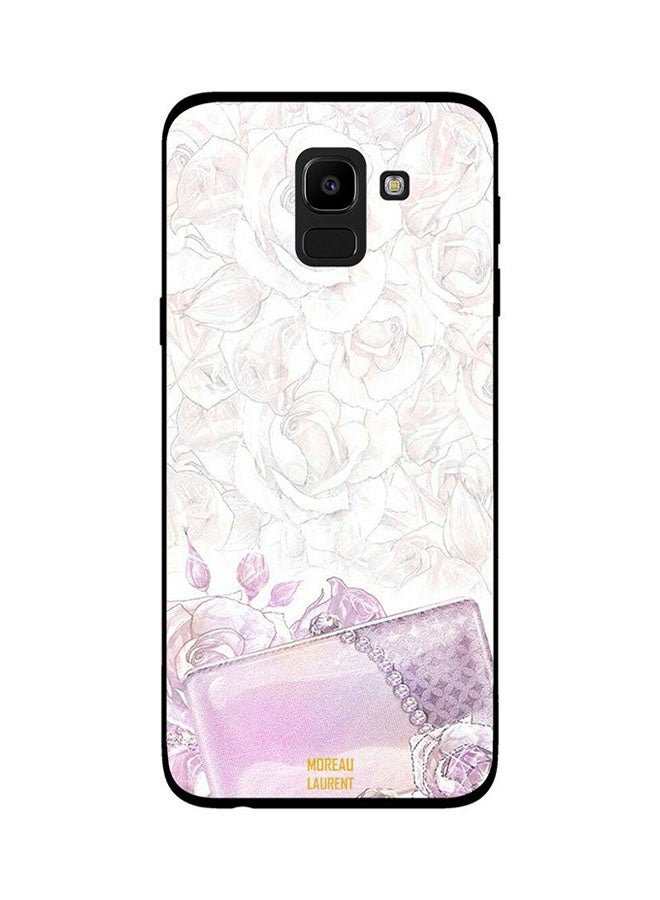 Moreau Laurent Protective Case Cover For Samsung Galaxy J6 Pink Roses And Pouch 