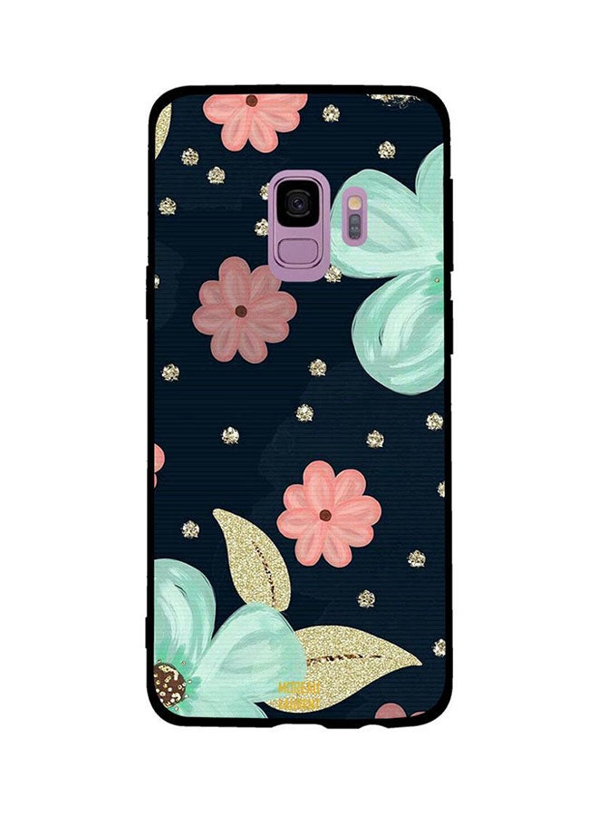 Moreau Laurent Skin Case Cover -for Samsung Galaxy S9 Green And Pink Flowers Green And Pink Flowers 